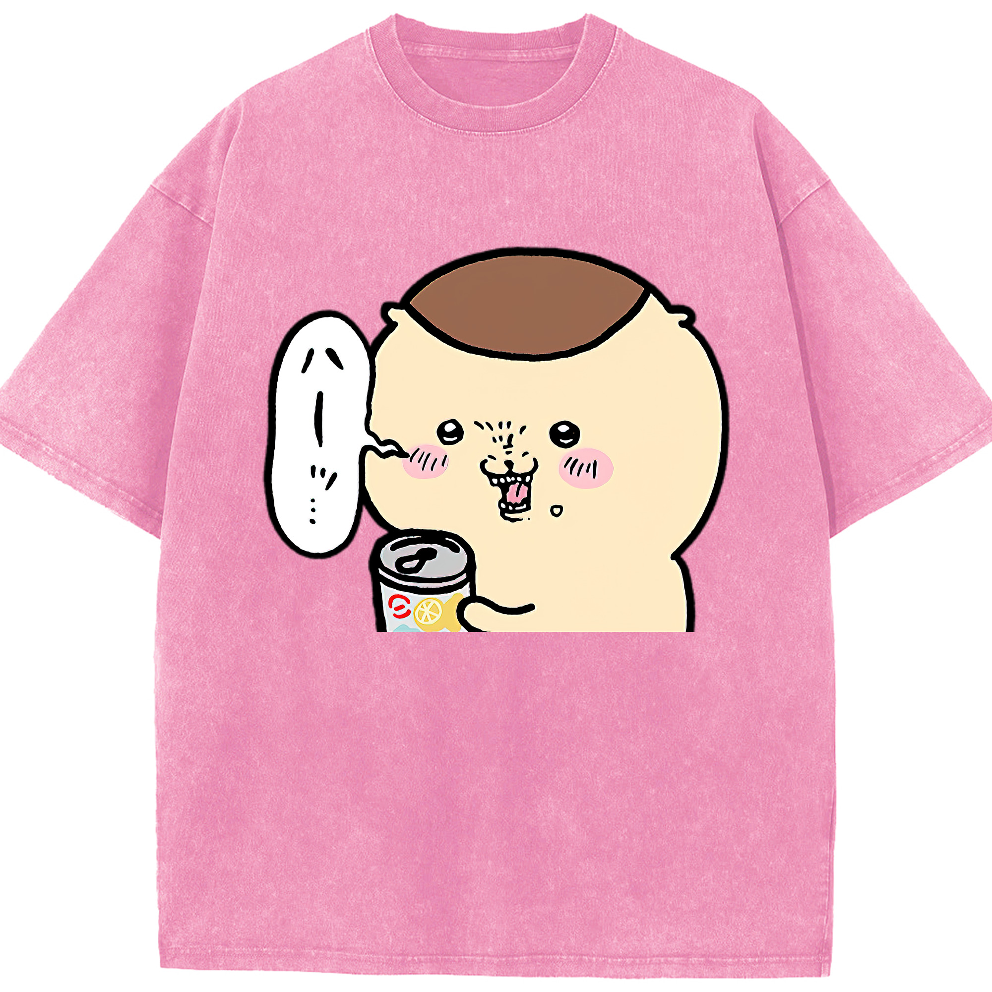 （画像用） ちいかわ くりまんじゅう Chii-kawa kuri manjū 綿100% ヴィンテージ風 半袖Tシャツ（フロントプリント）